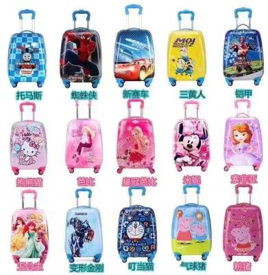 Multicolor Childrens Pull Along Suitcase 30L With Telescopic Handle