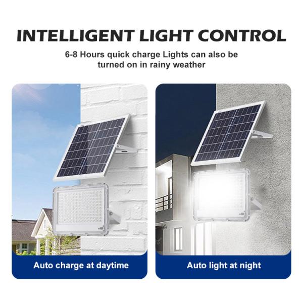 Outdoor Solar Floodlight 200w Lens High Brightness Solar Garden Lights IP67