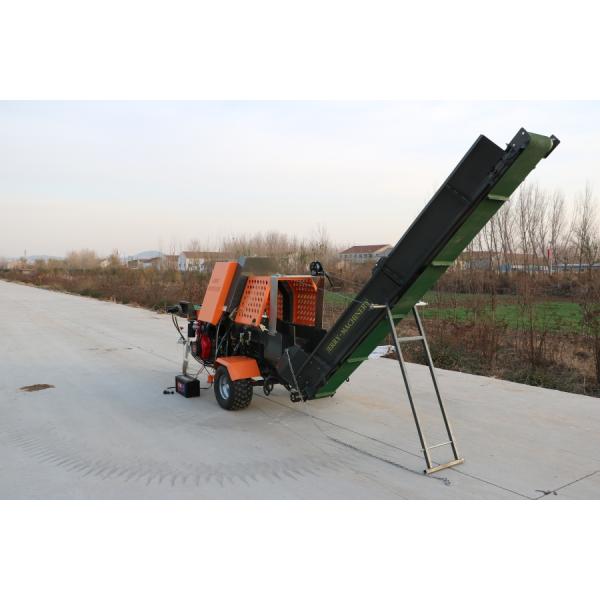 El procesamiento de leña se hace fácil con este divisor de leña de gasolina