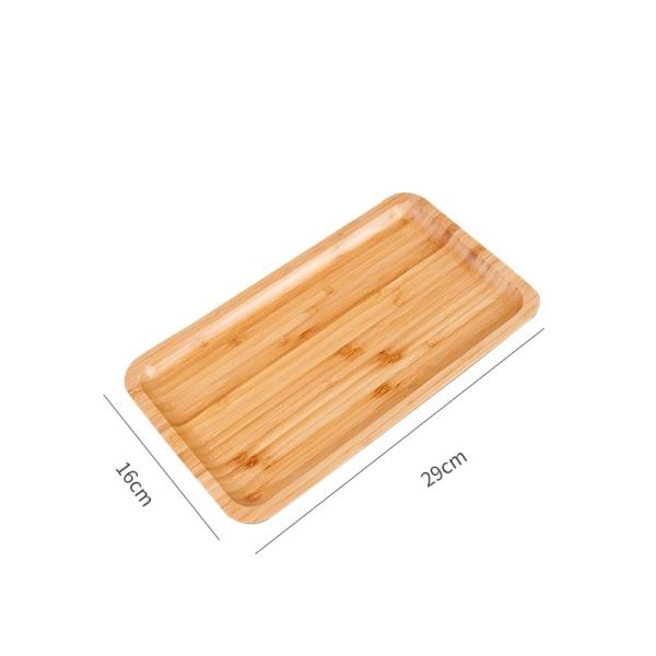 Rectangular Japanese Wooden Tray Ideal for Serving Tea Water Cups and End Plates