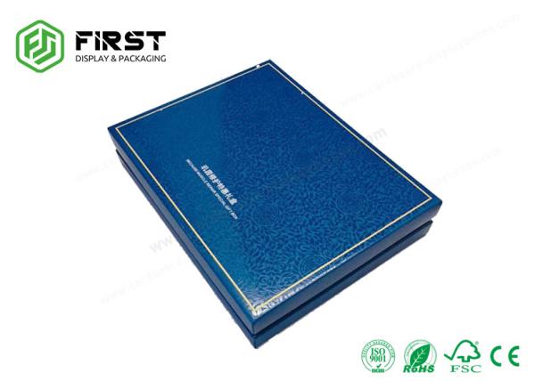 Folha personalizada de revestimento UV que carimba a caixa de empacotamento cosmética de Logo Rigid Cardboard Skincare Gift