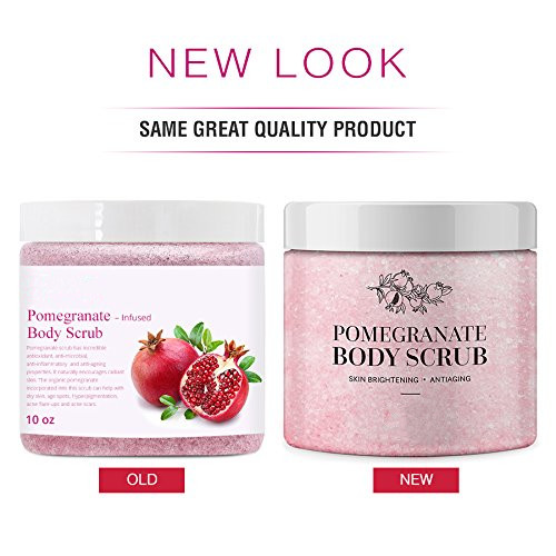 Exfoliating Skin Care Body Scrub , Pomegranate Brightening Body Scrub Anti Aging