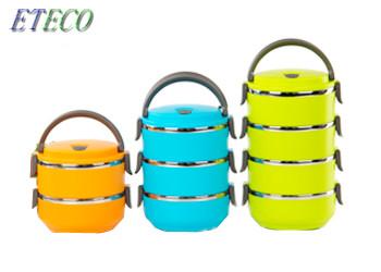 Multi Layer Vacuum Bento Box , Stainless Steel Stainless Steel Mess Tin With Lid