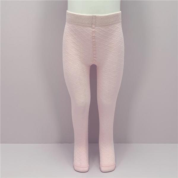 Knitted Solid Color Pink Baby Girls Footed Tights Outlet Style Cute Long Kids Tight