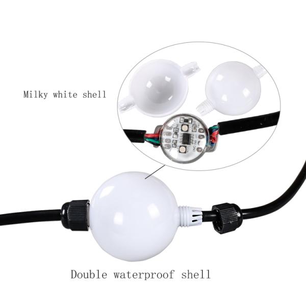 Вися света Addressable IP65 SMD5050 RGB шарика СИД занавеса диод волшебного