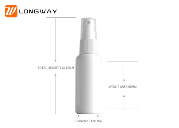 Durable 50ml Plastic PET Spray Bottle / Beauty Product Bottles Logo Printed