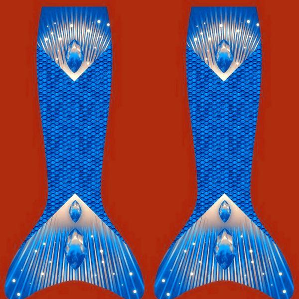 3D Scales Printed Ladies Mermaid Tail , Adult Mermaid Tail With Monofin