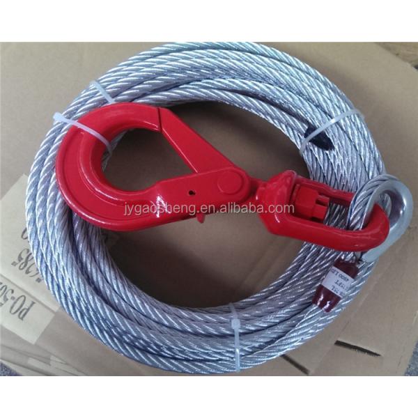 6x36+pp Galvanized Steel Wire Rope Sling with 800 KGS Breaking Strength and 1:5 Safety Factor