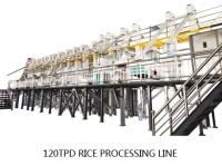 Máquina do moinho de arroz da estrutura compacta de 120 toneladas pela capacidade de produção do dia
