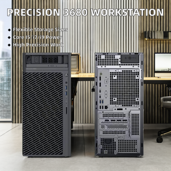 Intel Processor Dell Workstation 3680 Tower Workstation T3680 I5-14600 32GB DDR5 1TB SSD 8GB Memory
