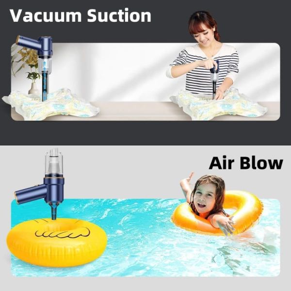 High Power Cordless Vacuum Cleaner With Air Blower Charging Base