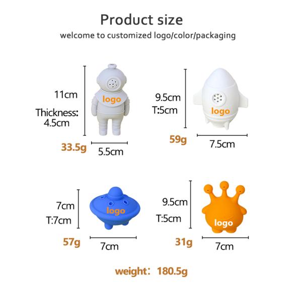 PAISEN Bpa Free Silicon Soft Toys Toddler Kids Water Spray Bathing Toy Shower Silicone Baby Bath Toys Set For Children Toddlers