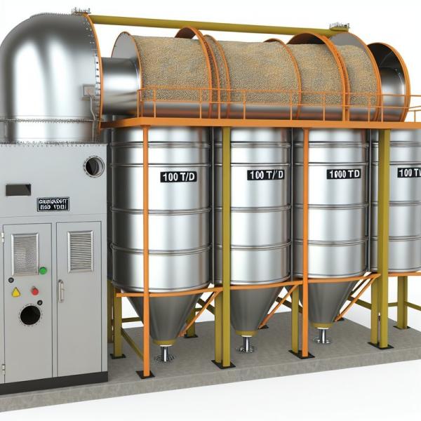 100-1000 T/D Corn Dryer Machine with Hot-Air Furnace