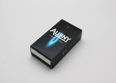 Black Color Anti Counterfeit Packaging , Paper Material Condom Tamper Proof Packing