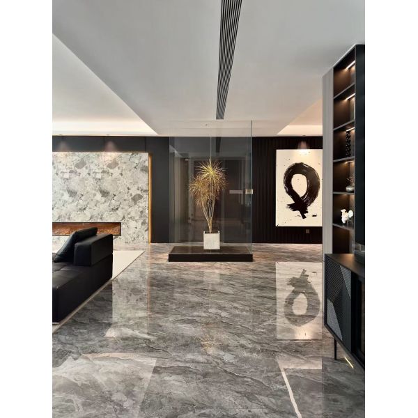 600x600mm Non Slip Marble Look Porcelain Cement Tile for Wall and Floor