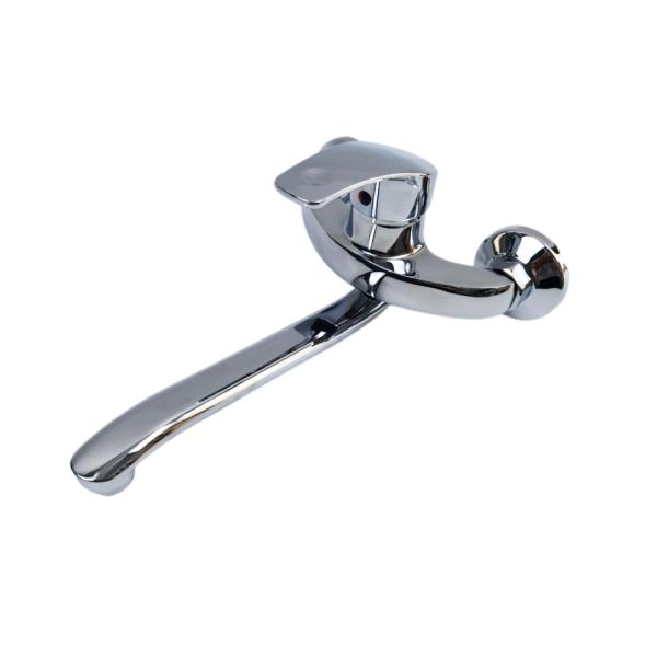 Wall Mount Zinc Shower Head Hot And Cold Basin Taps 1.0mpa