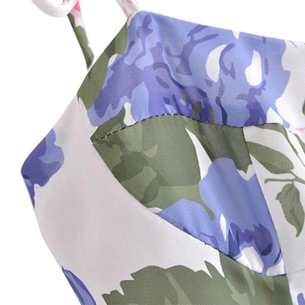 Дамы флористической печати верхних частей танка женщин 100% полиэстер безрукавные подрезывают верхние части