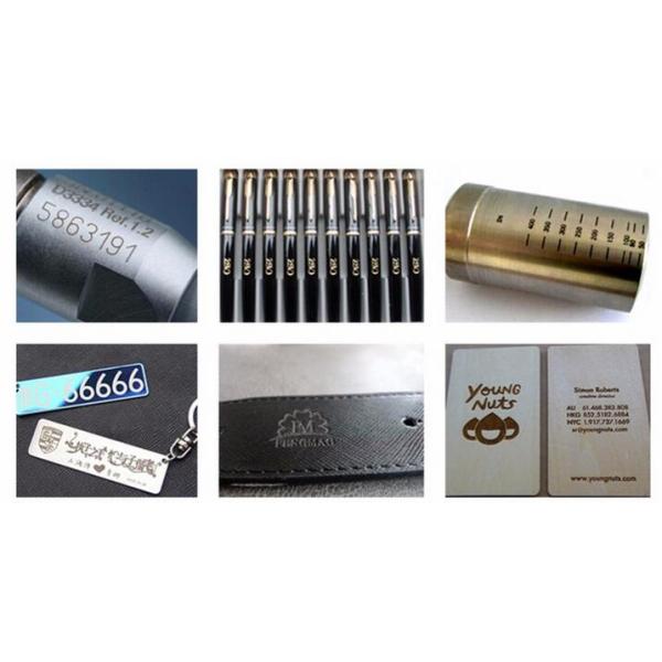 Logo Mark IPG Small Metal 20w Fiber Laser Marking Machine Fast Speed