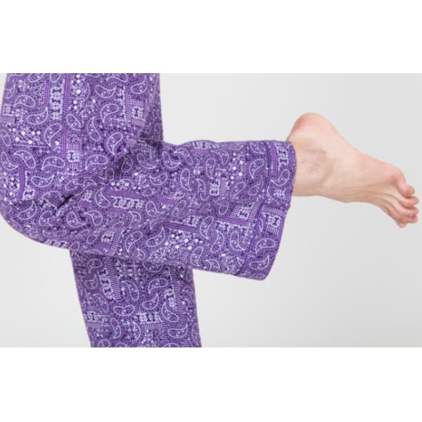 Fashionable Violet Womens Pyjama Sets Long Sleeve Top Australian Design