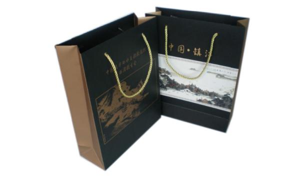 Unique Paper Packaging Hand Bags With Handles, Custom Paper Gift Bag For Wine Packaging