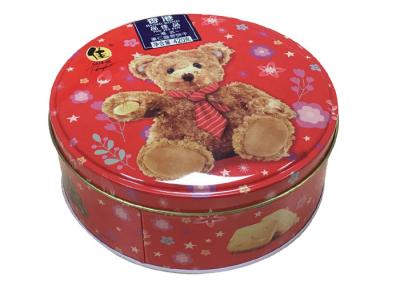 Boîte fantastique de bidon de biscuit de modèle, petits conteneurs ronds de bidon de beurre danois avec des couvercles