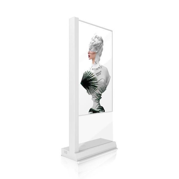 55 Inch OLED Transparent Screen See Through Oled Display Floor Standing L Model