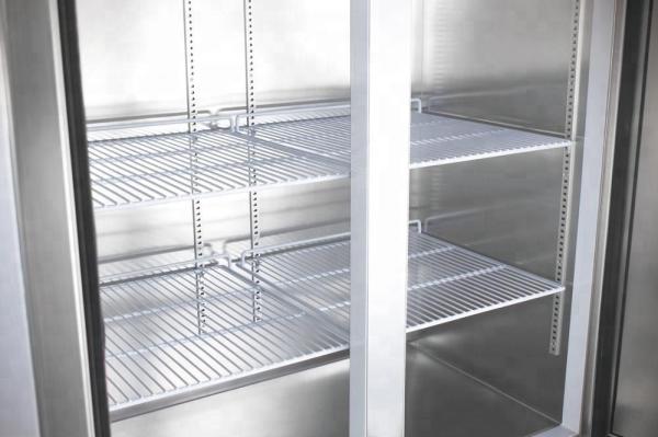 Silver Restaurant Upright Freezer , Removable Stainless Fridge Freezer