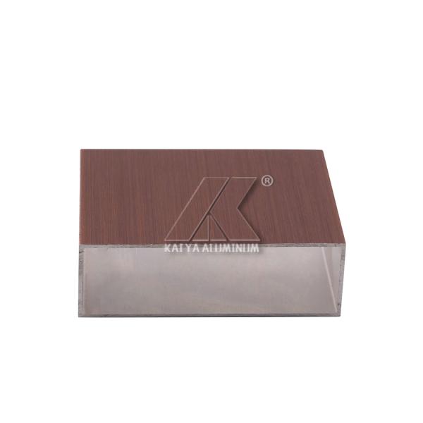 ISO Aluminum Window Extrusion Profiles / Aluminium Wood Grain Tube
