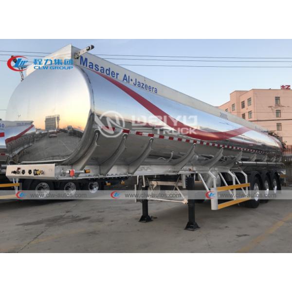SASO ADR 3 Axle 5454 Aluminum Alloy Oil Tanker Trailer 42000L