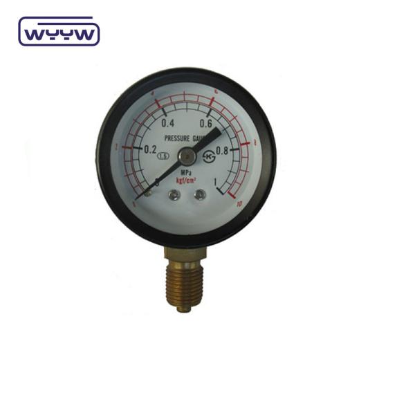 50 mm de alta qualidade, medidor de pressão em seco caixa de aço preto de alta qualidade medidor de pressão hidráulico medidor de pressão de ar