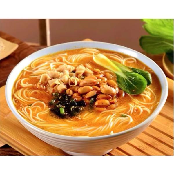 Раменные лапши ароматный с кунжутом не жареные мгновенные лапши