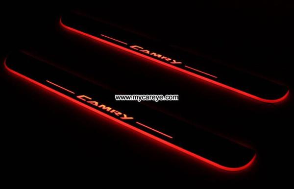 Toyota Camry car accessory upgrade LED lights auto door sill scuff plate