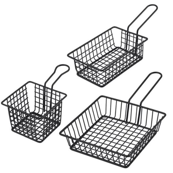Stainless Steel Bulk Kitchen Supplies Deep Fry Basket for Restaurant