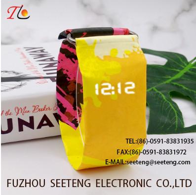 2018 new and hot colorful silicone led / digital gift watch for promotion fashion watches