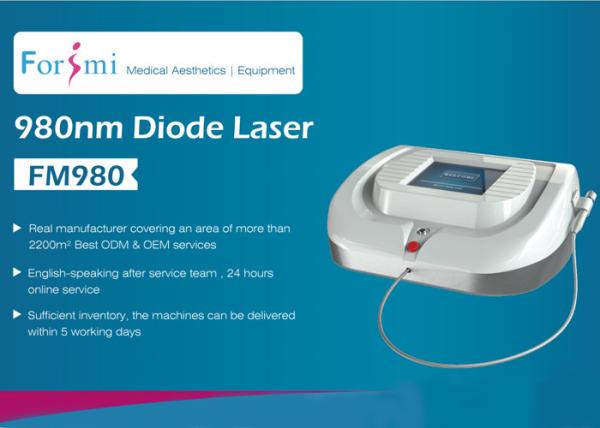 980nm medical diode laser spider vein removal machine/980nm laser vascular vein removal machine/evlt laser