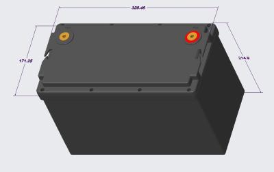 100AH Lifepo4 12 Volt Lithium Marine Battery Lightweight Deep Cycle Quick Charging