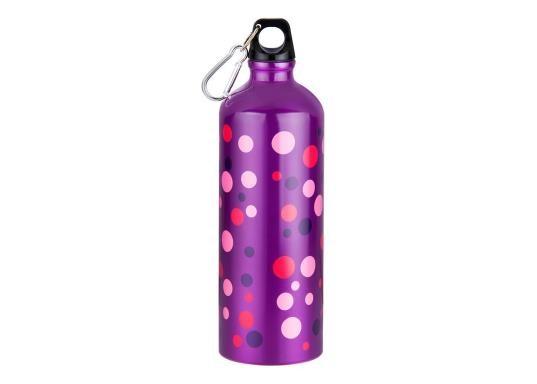 Outdoor Camping Aluminium Sports Water Bottle With Carabiner Lid