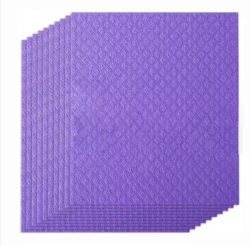 Cellulose Fiber Cleaning Cloths 15-Pack 4 X 4 Reusable Biodegradable