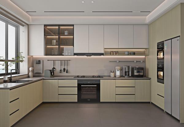 Space Saving Corner Custom Kitchen Cabinet Designs Table Thickness 20mm