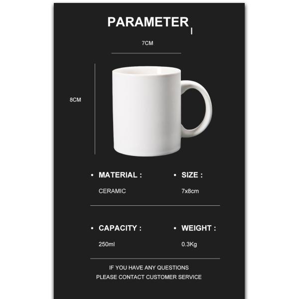 Holiday Selection Support Custom Logo Ceramic Hot Water Sublimation Heat Magic Mug