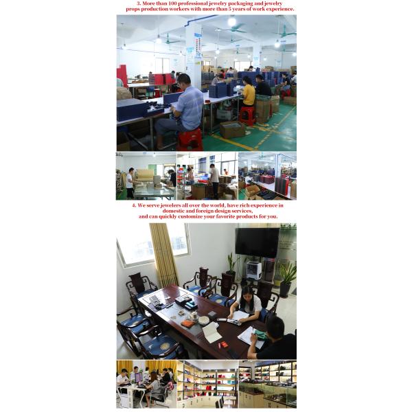 Paquet de bijoux Hanhong Four-Leaf Clover Luxe Boîte à bagues en cuir en PU avec logo personnalisé