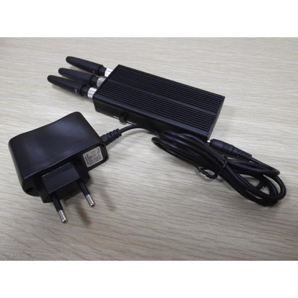 EST-808KC GPS Signal Jammer + Mobile Phone Blocker With 3 Antenna , Black