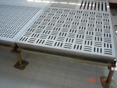 Aluminum Perforated Raised Floor System ​17%- 36% ventilationrate rat 600 * 600 * 35 mm