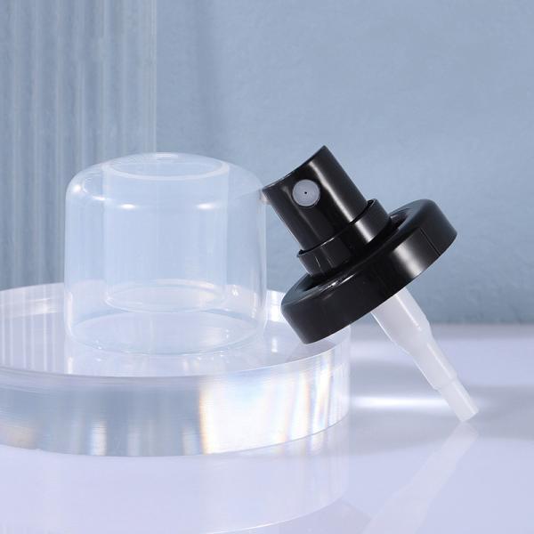 Black Full Cover Cosmetic Bottle Pump Head Toner Packaging Bottle Spray Head