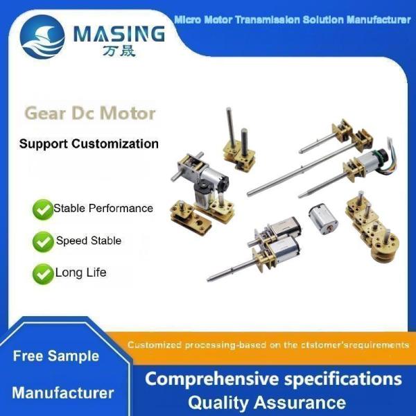 Moteur à engrenages CC à brosse métallique électrique 12MM N20 pour applications de robots intelligents