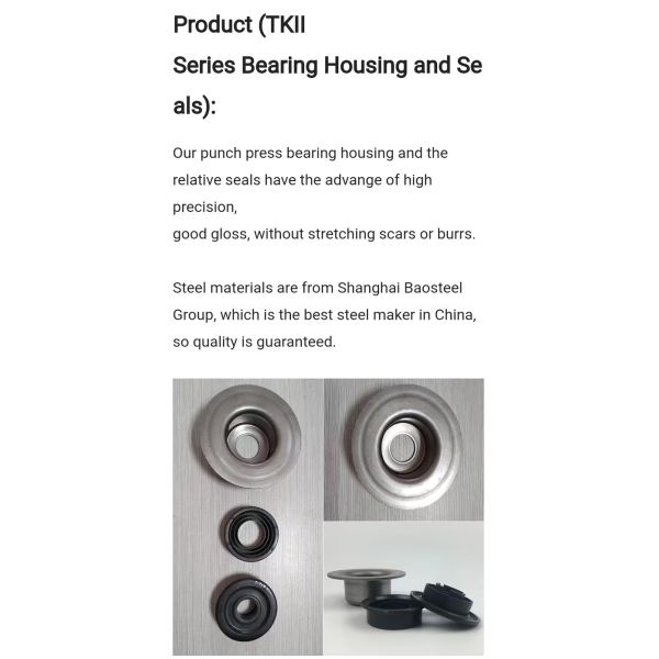 TKII Standard Cast Iron Bearing Housing Stable Operation TK Type Bearing Seat For Mechanical Processing Equipment