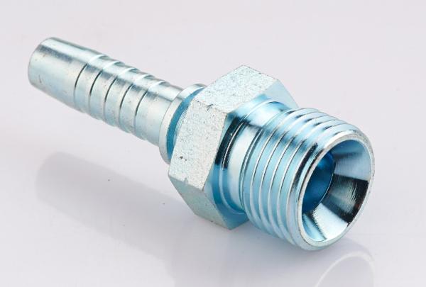 12611 Male Stainless Steel Bsp Fittings 60° Cone Seat Equal Shape