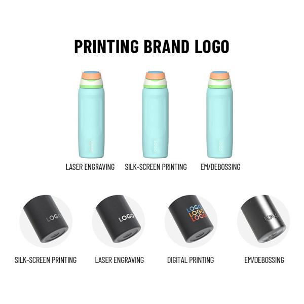 Botellas de vacío de acero inoxidable personalizadas en granel de 16 onzas W/Handle aprobadas por la FDA, libres de BPA, de calidad comercial