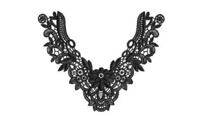 High quality embroidery embellishment lace collar for dress