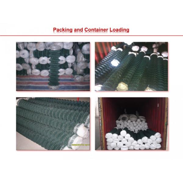 1.8m Height High Security 2.5mm Steel Chain Link Fencing Galvanized Round Post